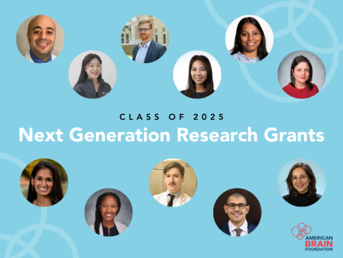 Portraits of each member of the Next Generation Research Grants class of 2025 studying brain disease.